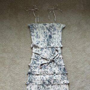 V. Chapman Lily Dress in Blue Murano